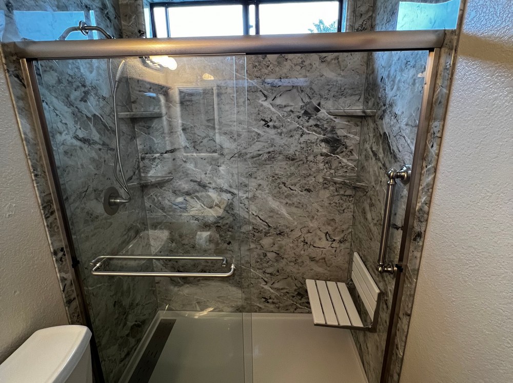 Beautiful Bath to Shower Upgrade